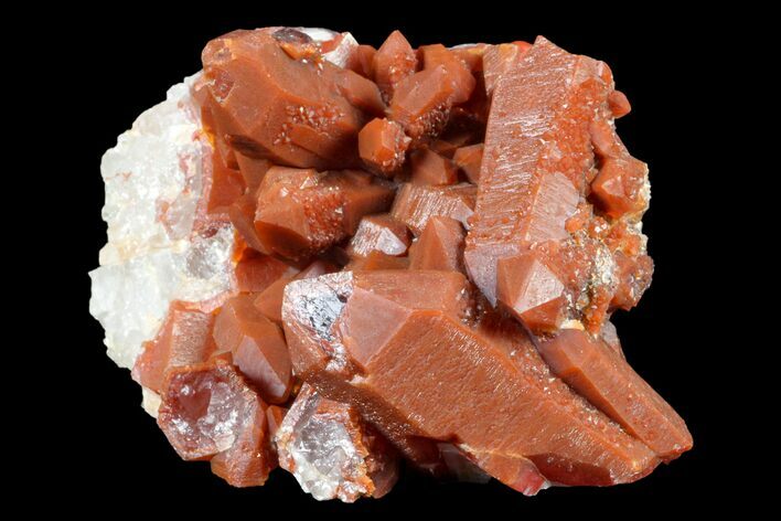 Natural, Red Quartz Crystal Cluster - Morocco #161090
